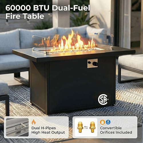 Miniatura 5 de NICESOUL Juego de muebles de patio de aluminio moderno de gran tamaño de 5 asientos, sofá modular seccional a prueba de óxido para todo tipo de