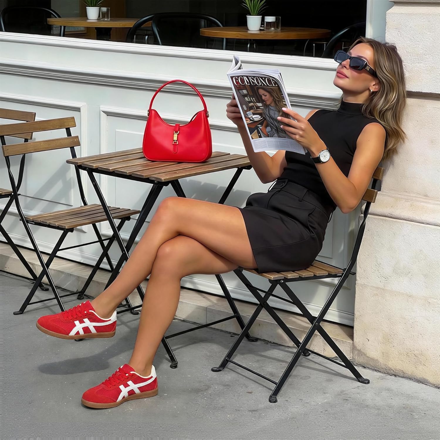 Casual Sneakers for Women Lace Up Tennis Shoes Non Slip Women's Fashion Sneakers, Trendy and Comfortable - Image 7