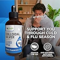 Vista 3 de Líquido de plata coloidal 1100 ppm Suplemento líquido de plata extra fuerte Botella de vidrio ámbar de 4 onzas con cuentagotas