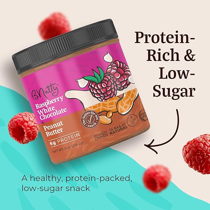 Mantequilla de Maní BNutty Fruit Lover's, Sin Gluten, Ingredientes Naturales, 4 Packs de 9 oz miniatura 7