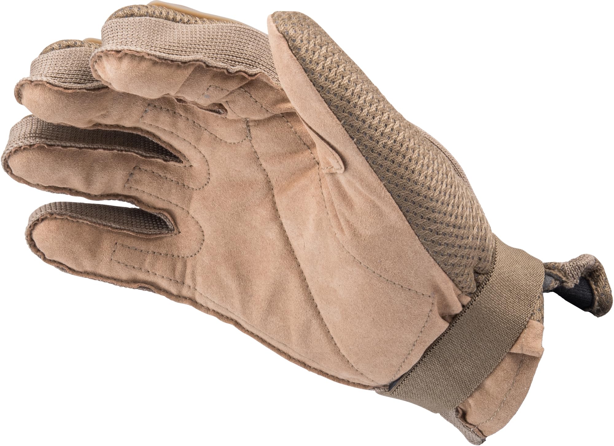 Evike Airsoft - Matrix Full Finger Rubber-Shell Tactical Gloves (Color: Tan/X-Large)