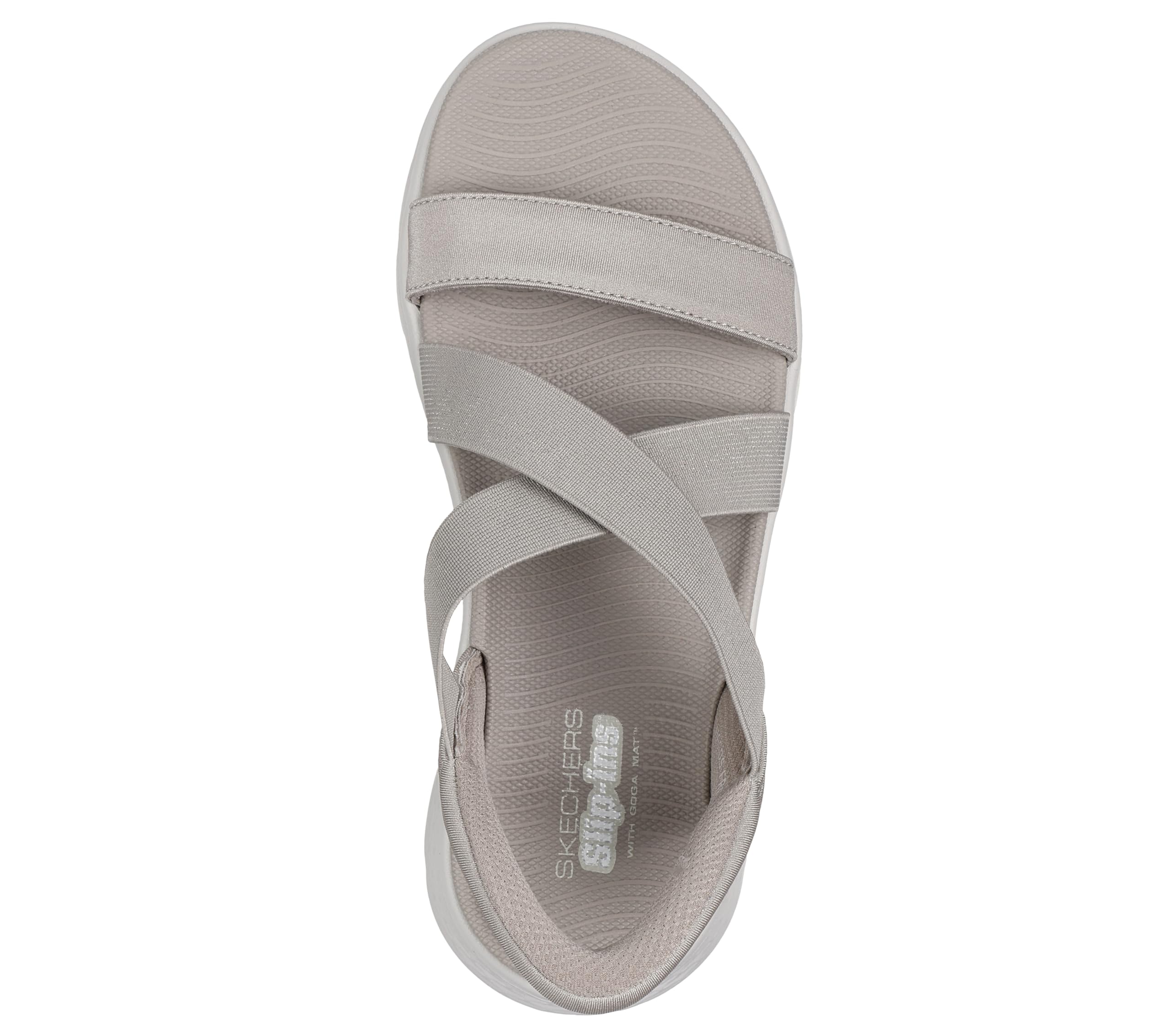 Skechers Go Walk Flex Sandal - Glimmer Up Hands Free Slip-ins SandaliaMujer