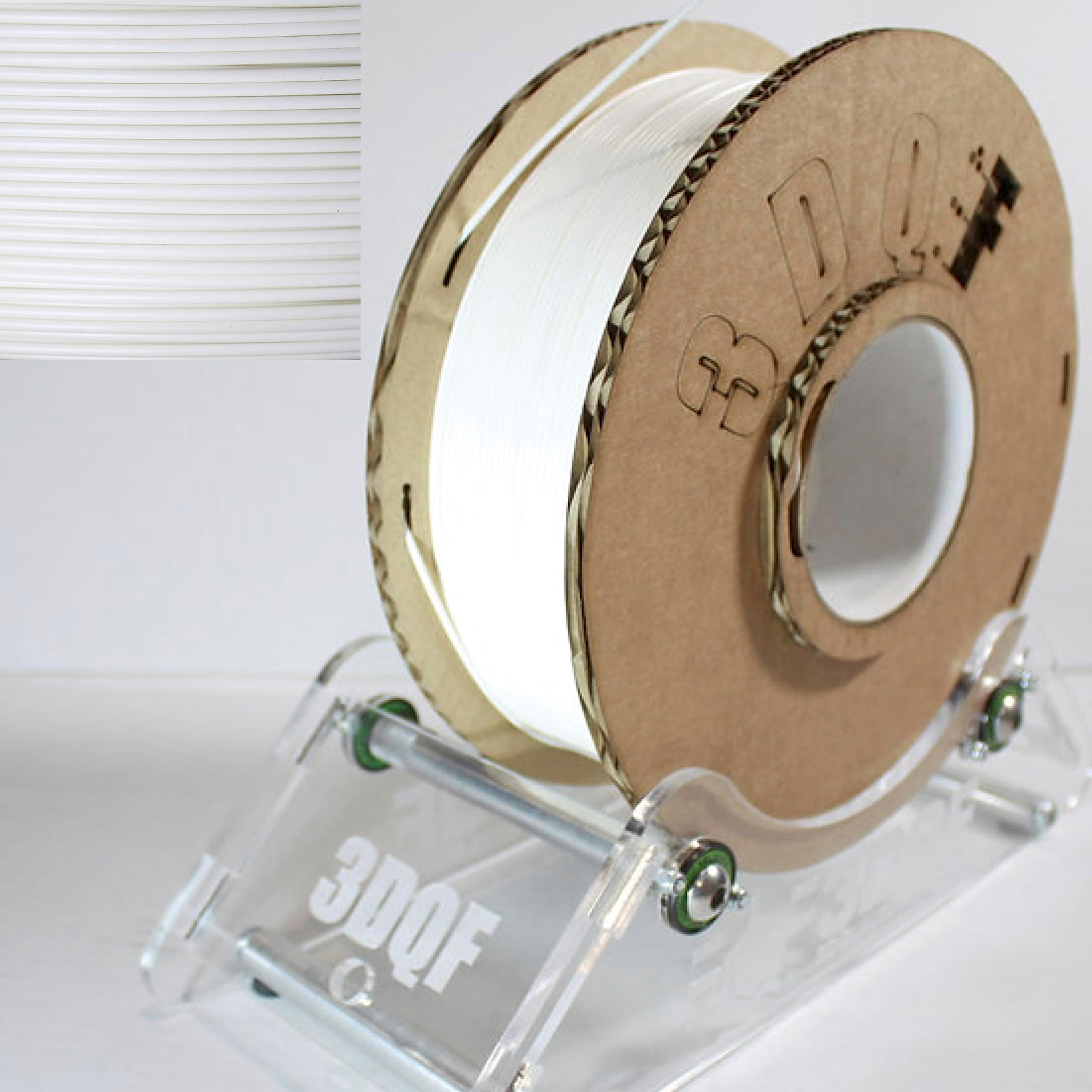 PLA 3D Printer Filament, Titanium White, PLA Filament 1.75mm, 1kg Spool, Manufactured in The UK