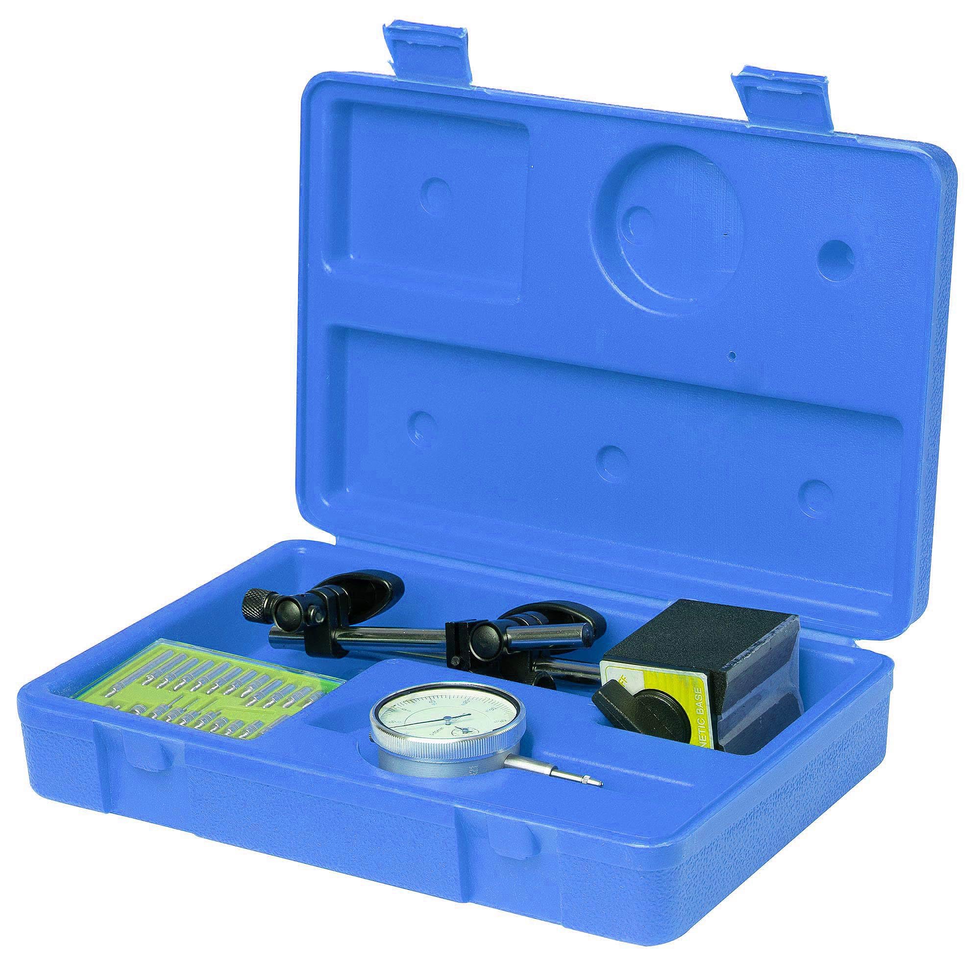 TC TECHNIC Indicateur métrique de test d'indicateur à cadran Dti + support avec horloge de
