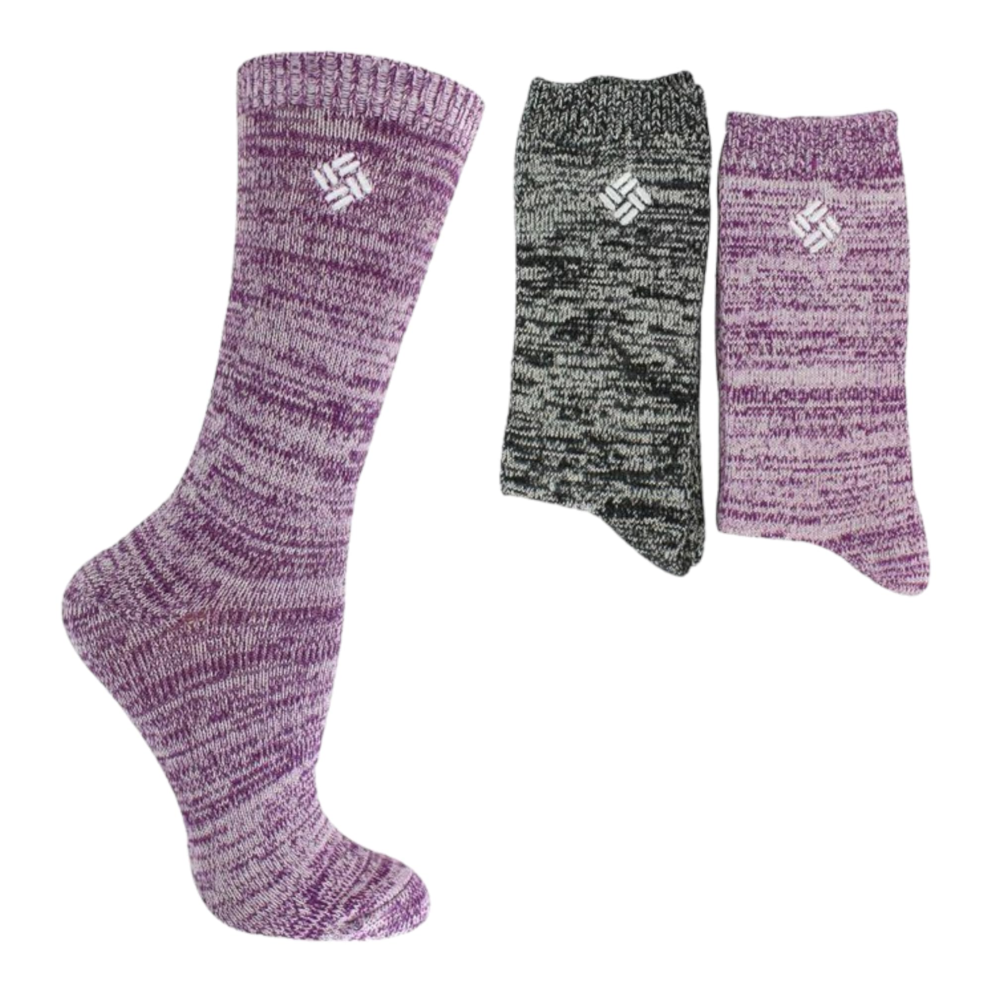 columbiaWomen's Super Micro Poly Crew Socks, 2-Pairs