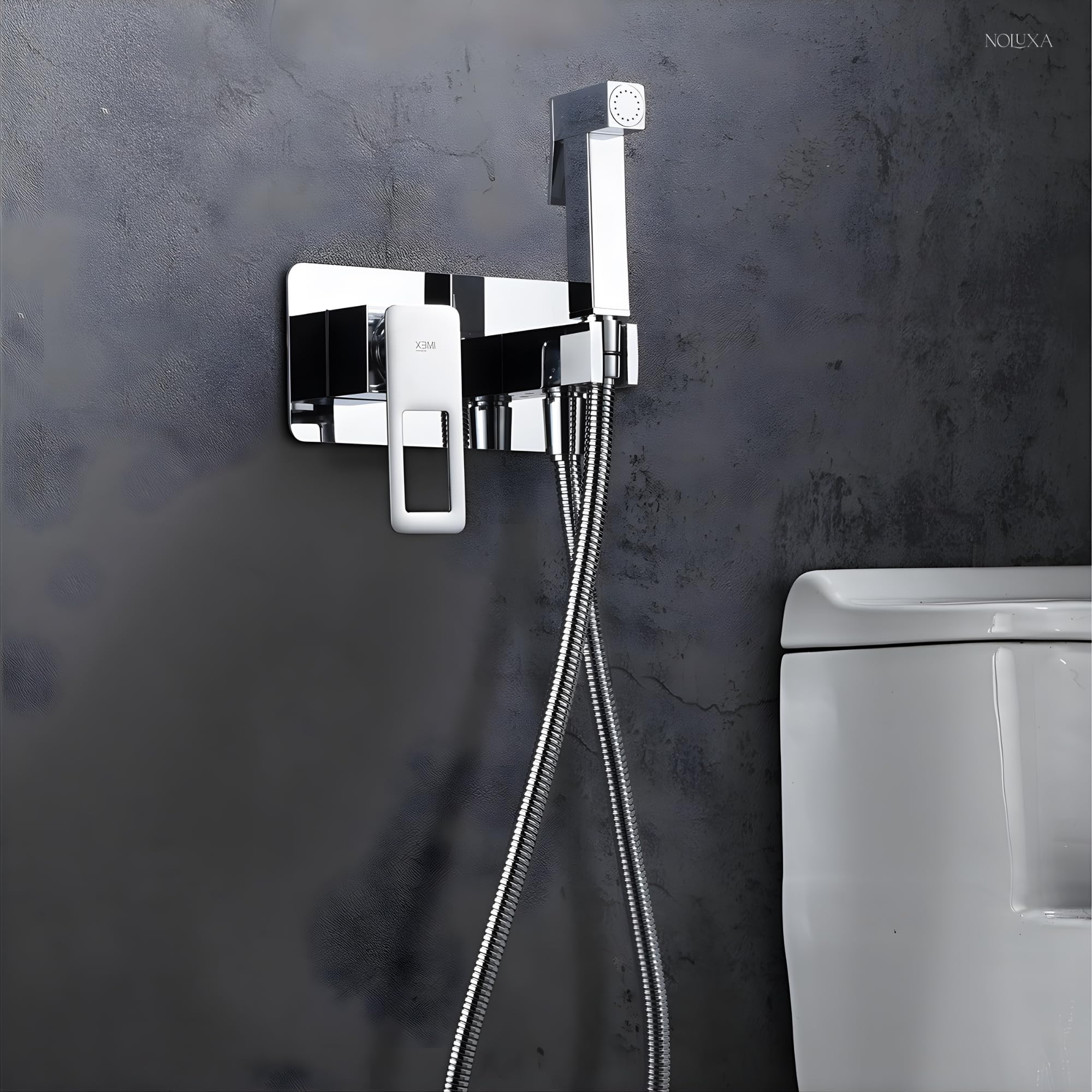 IMEX kran bidetowy, bateria bidetowa, bateria bidetowa, bateria bidetowa z mieszaczem ciepłej i zimnej wody, bateria Bidet, łatwa instalacja, seria szwedzka, kolor chrom