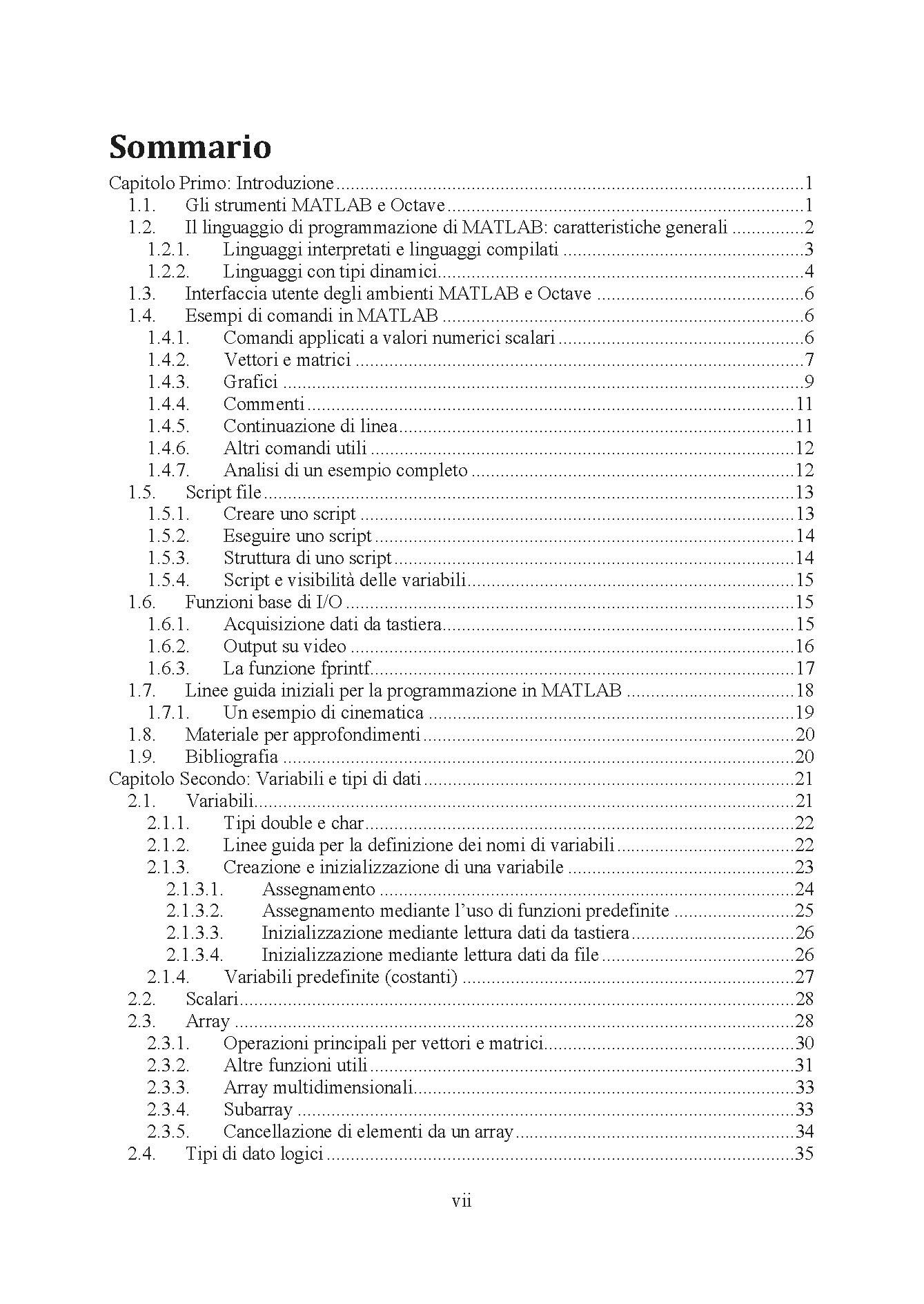 Introduzione alla programmazione in Matlab