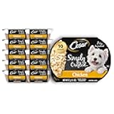 Cesar Simply Crafted Adult Wet Dog Food Meal Topper, Chicken, 1.3 oz. (10 Count, Pack of 1)