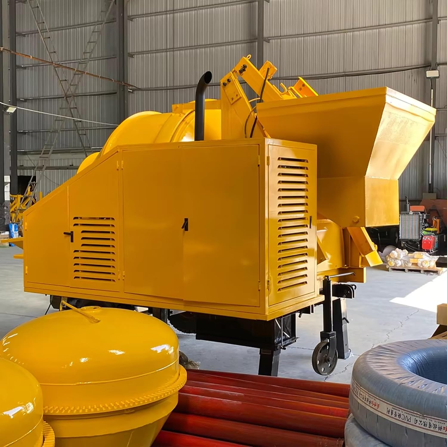 Automatic Concrete Mixer with Pump, Cost-Effective Cement Mixer Pump, Mobile Concrete Pump for Pro-Contractors