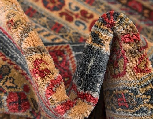 Miniatura 7 de Nomad Tapete contemporáneo de con estampado moderno tribal., Polipropileno, Azul