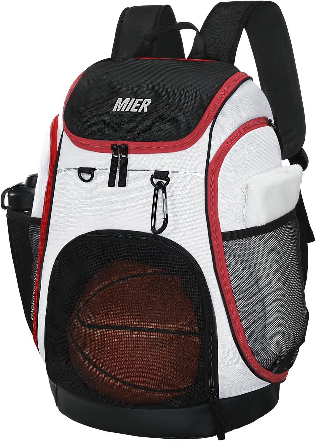 Basketball Rucksack Groe Sporttasche fr Herren Damen mit Laptopfach, Fuball, Volleyball, Fitnessstudio, Reisen, 40L