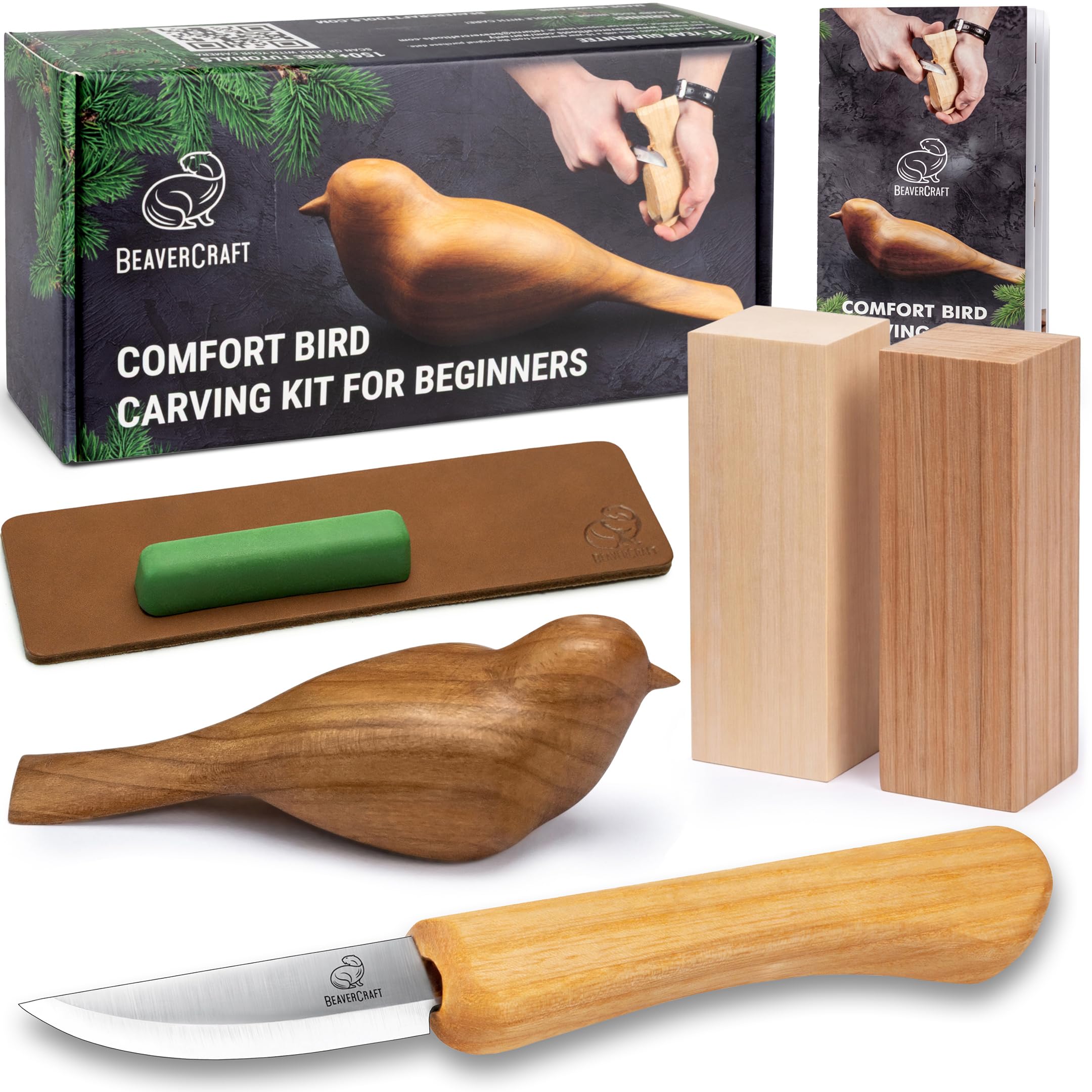 Amazon.co.jp: BeaverCraft ウッドカービングキット 初心者用 鳥 DIY