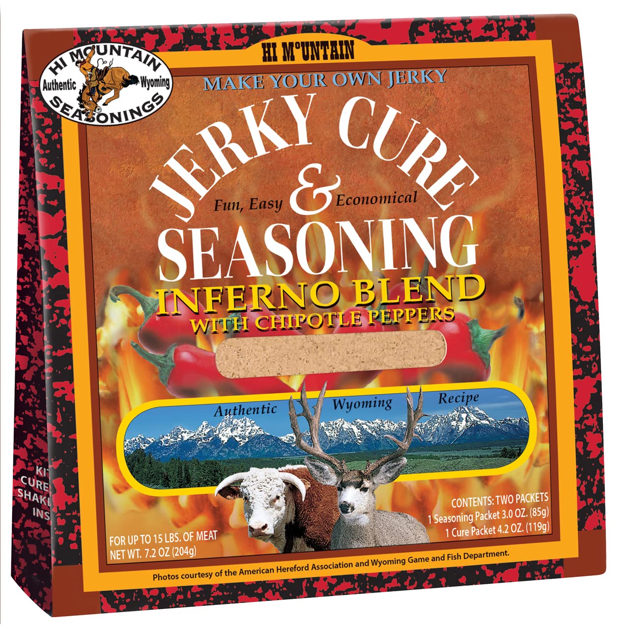 Hi Mountain Jerky Seasoning and Cure Kit INFERNO BLEND Create Savory Homemade