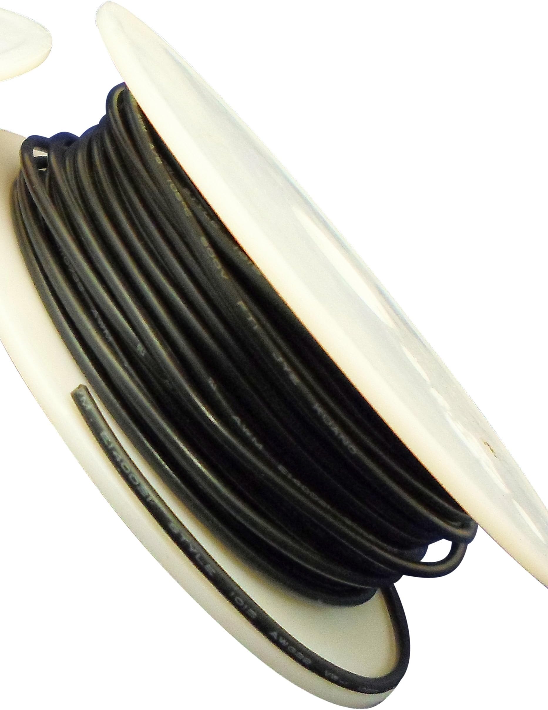 Ajax Scientific EL396-0030 PVC Solid Wire Hook-Up, 22 AWG, 30 m Length, Black