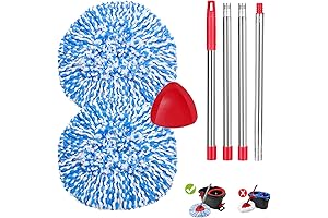 Ocedar Spin Mop Handle Replacement- Premium 30-58'' Mop Handle for EasyWring System,...