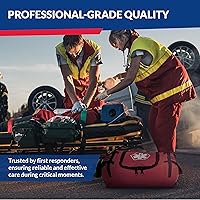 Vista 7 de Fully Stocked Trauma First Aid Kit – First Responder II Bag with Tools, Gauze, Bandages, Scissors & Gloves – Compact & Portable – OSHA and ANSI