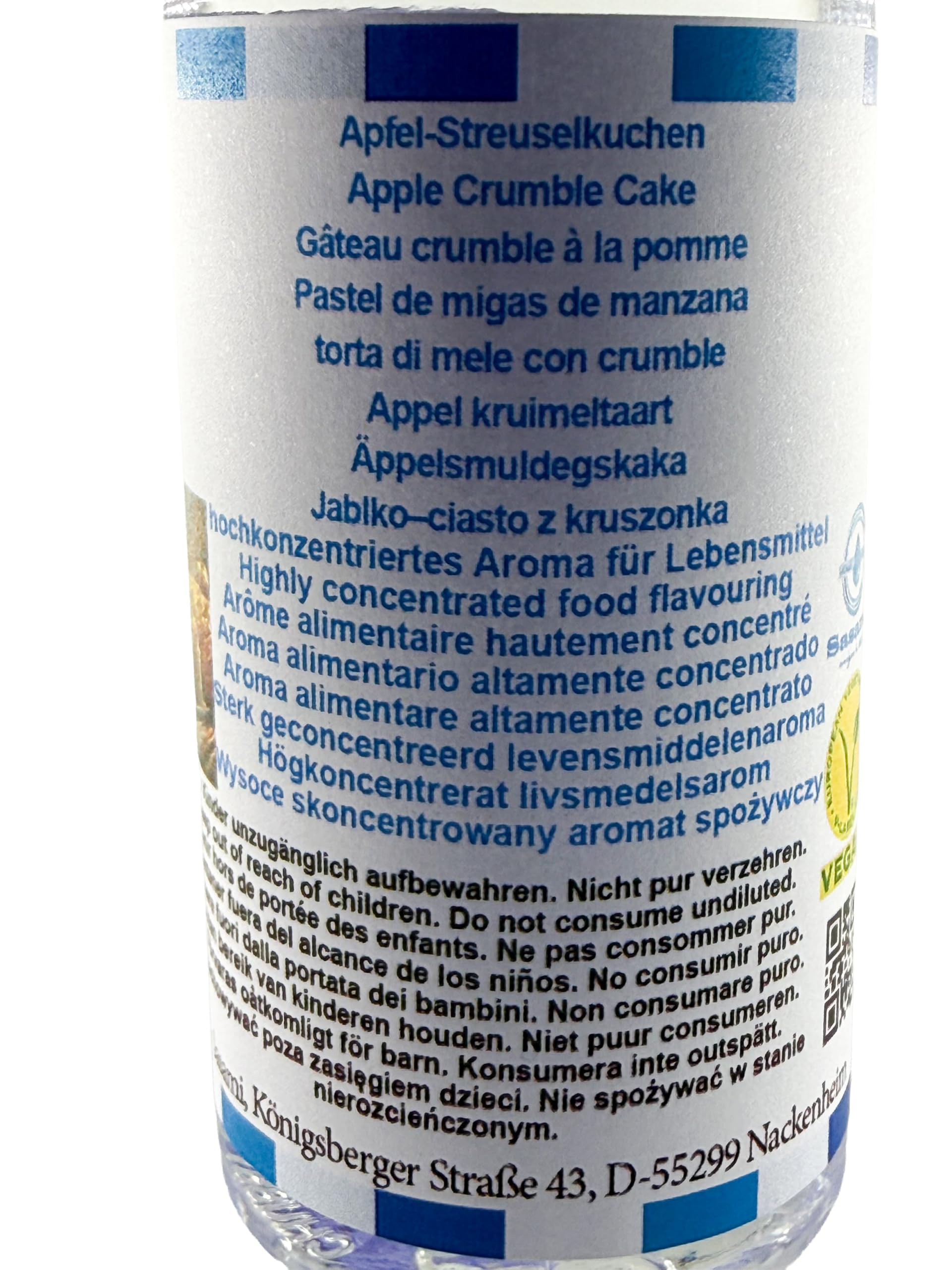 Pastel de migas de manzana aroma concentrado - Vegano - Sasami - 100ml