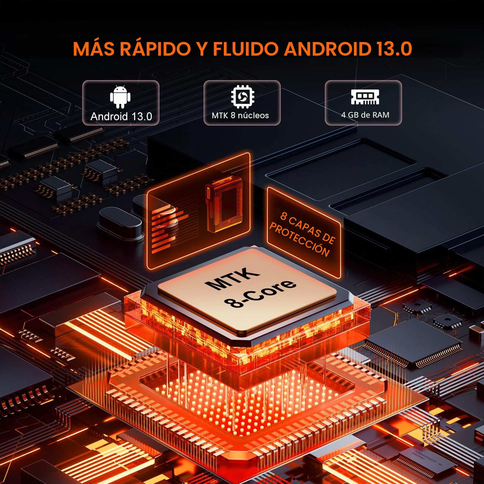 160GB Reproductor MP3 con Bluetooth y WiFi, Oilsky 5" MP4 Player HD con Spotify, Audible, Amazon Music, Deezer, Reproductores Música Android 13 con Pantalla Táctil y Altavoz