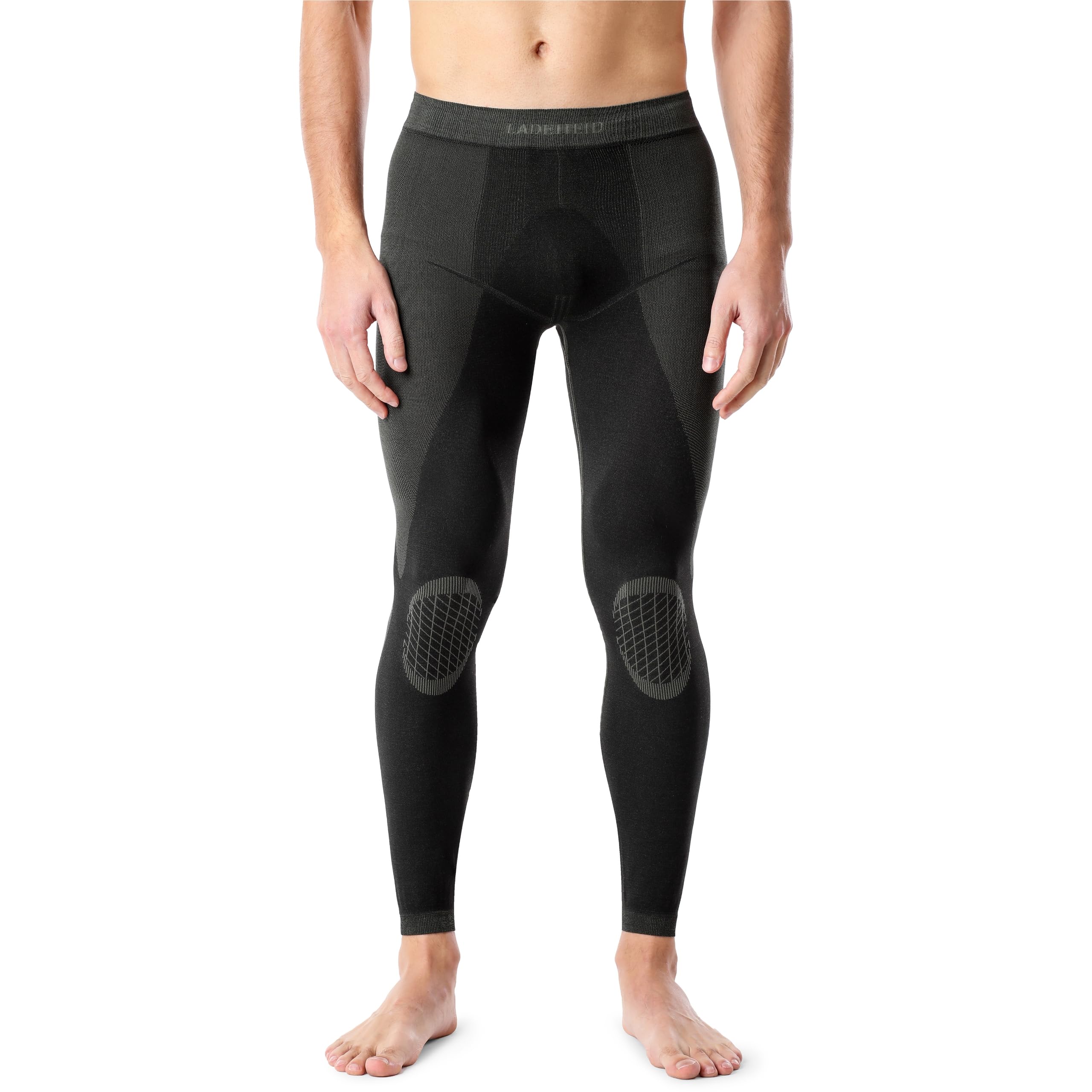 Ladeheid Herren Thermounterwäsche Lange Unterhose Thermoleggings Funktionsunterwäsche für Winter und Sport, thermoaktiv, warm und atmungsaktiv LAGI002