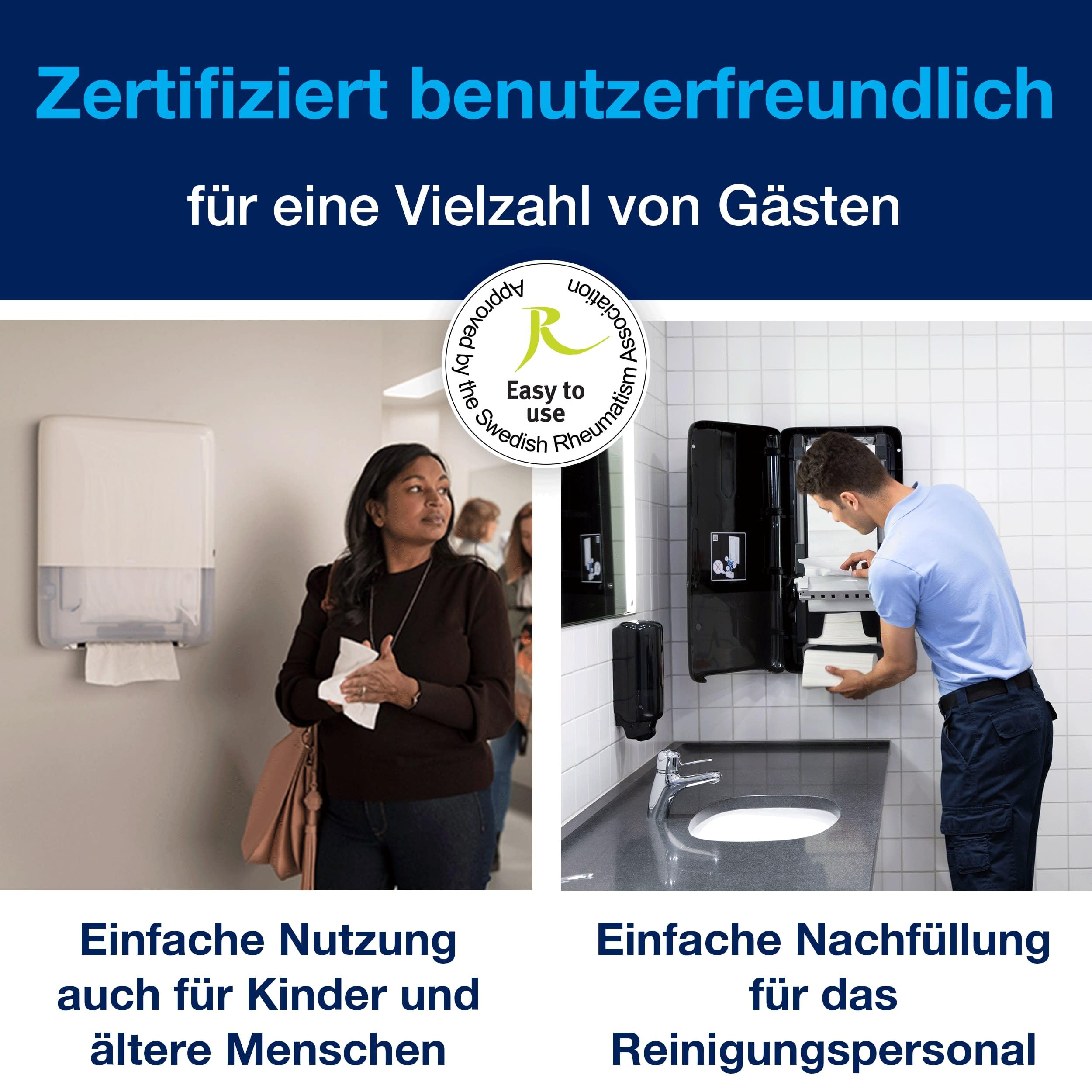 Tork PeakServe Mini-Spender für Endlos Papierhandtücher in Weiß H5 Hohe Kapazität Elevation-Design 552550