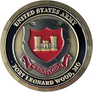 United States Army USA Fort Leonard Wood Missouri Maneuver Support Center Challenge Coin