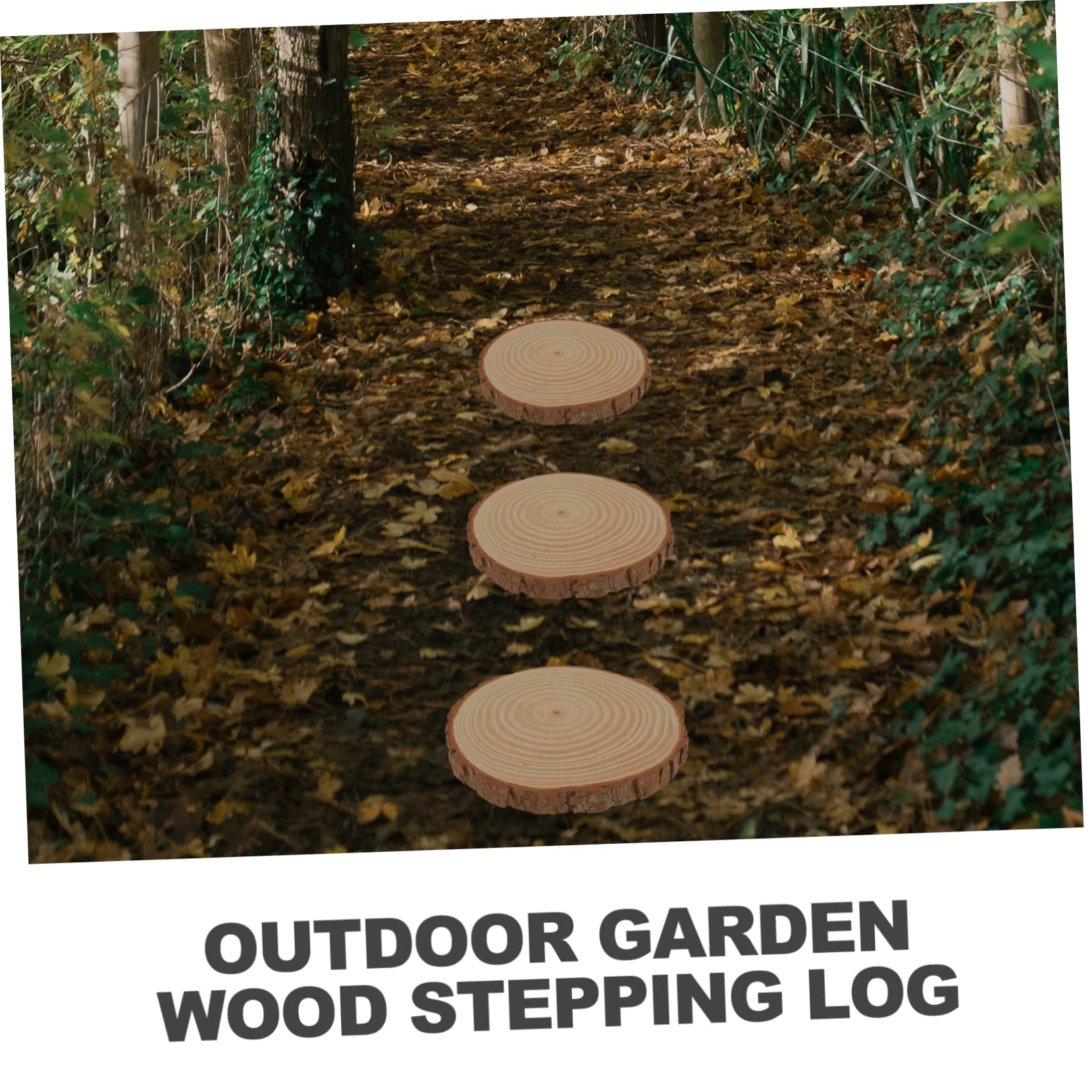 BESPORTBLE 2pezzi Pietre Decorative Da Giardino Legno Per Decorare e Prati Resistente Design Creativo Per Look Alla Tua Casa