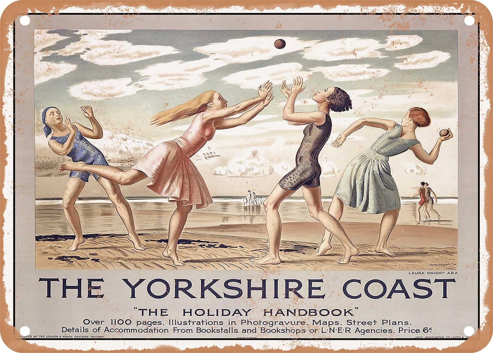 METAL SIGN - 1929 The Yorkshire Coast LNER Vintage Ad home decor