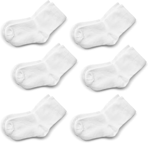Silky Toes Juego de 6 pares de calcetines de bambú para bebés y niñas