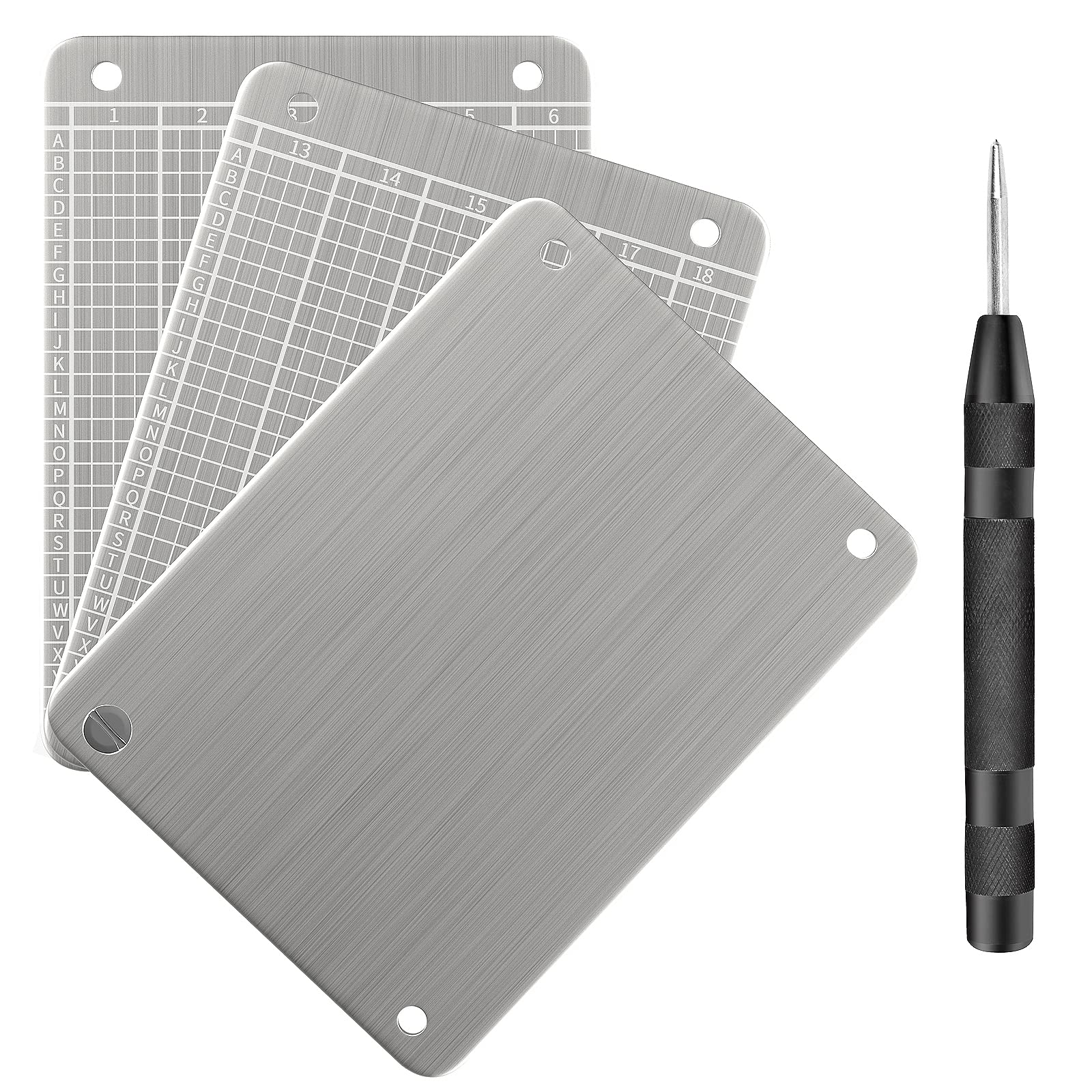 Wörter Liste KEYSTONE Crypto Seed Storage, Crypto Capsule Metal Wallet...  Metal Seed Phrase Plate