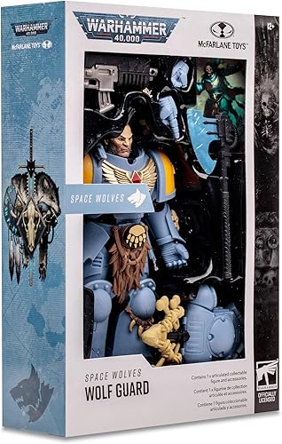 Miniatura 10 de McFarlane Toys - Warhammer 40,000 Space Wolves Wolf Guard Figura de 7 pulgadas