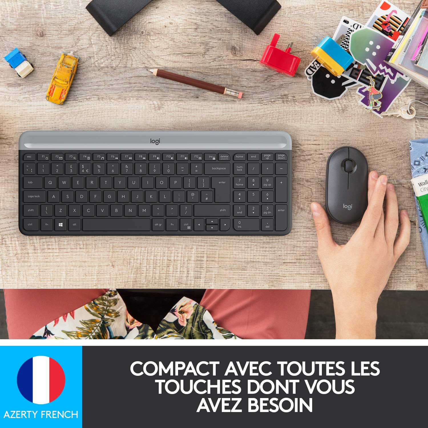 Logitech MK470 Combo Clavier et Souris sans fil