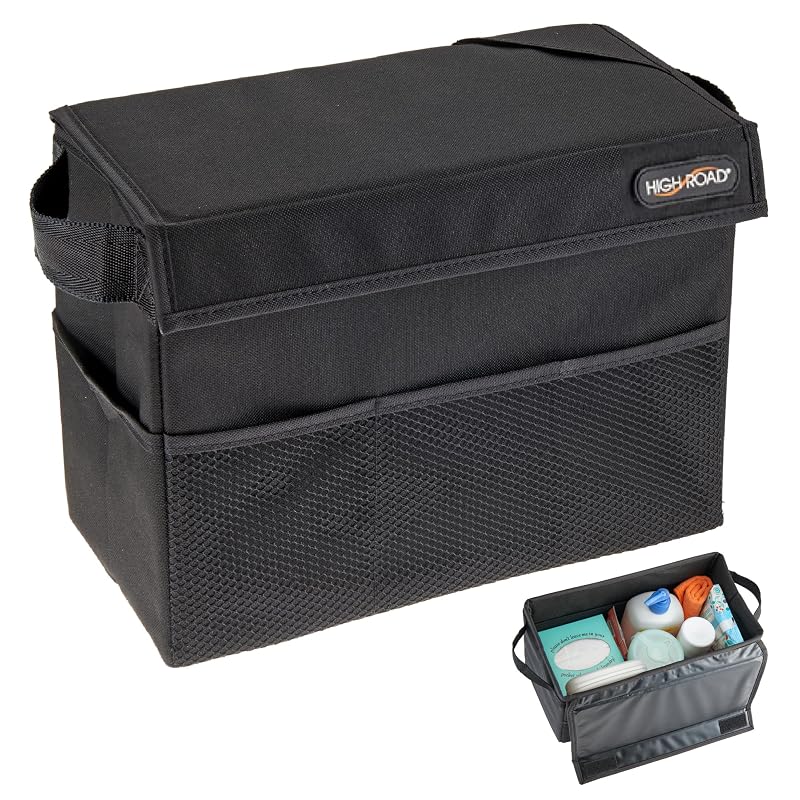 Organizador para Porta-Malas e Banco com Tampa High Road Carganizer em Poliéster Preto 22,9 × 30,5 × 15,2 cm