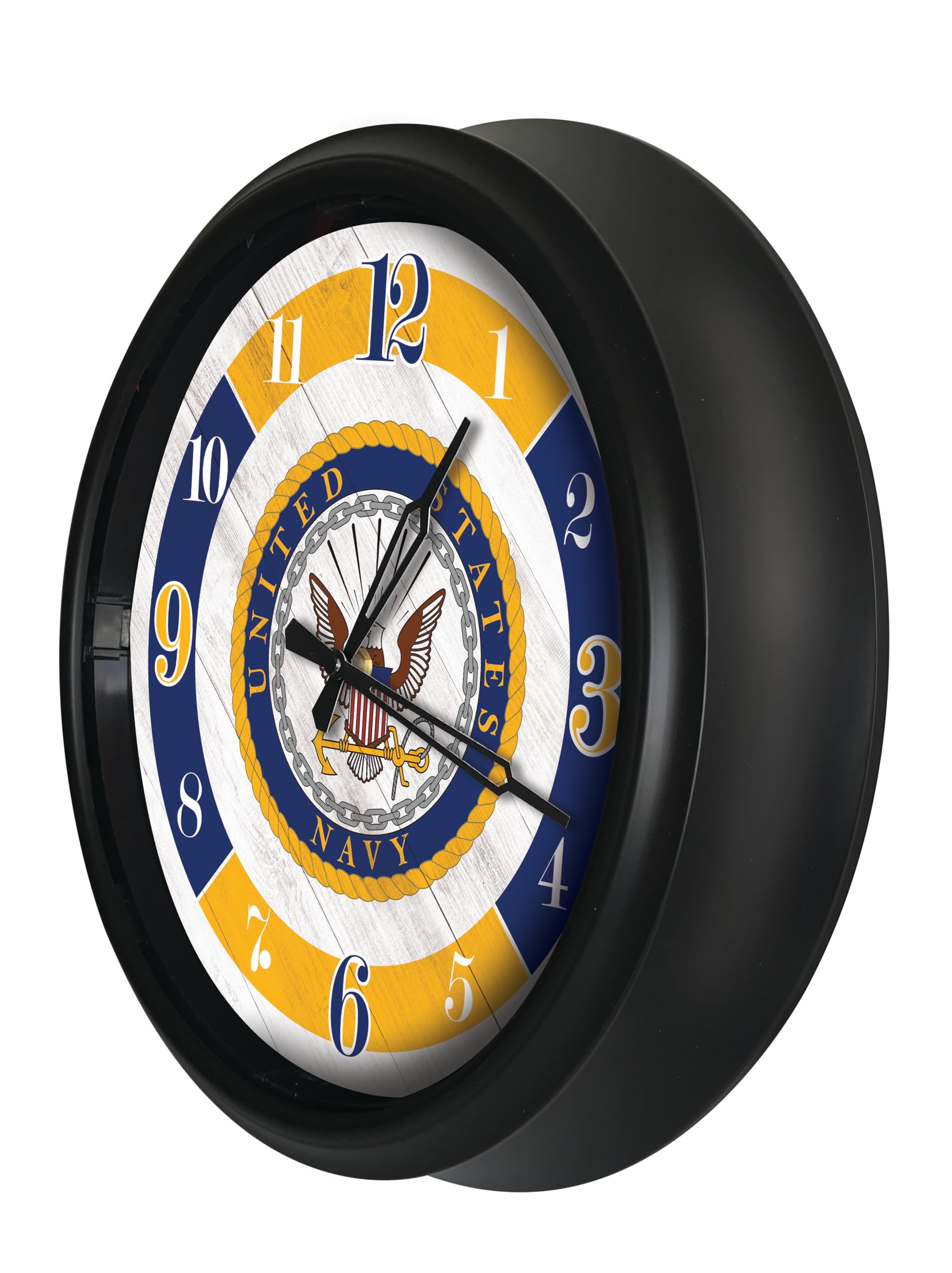 Holland Bar Stool Co. United States Navy Indoor/Outdoor LED Wall Clock