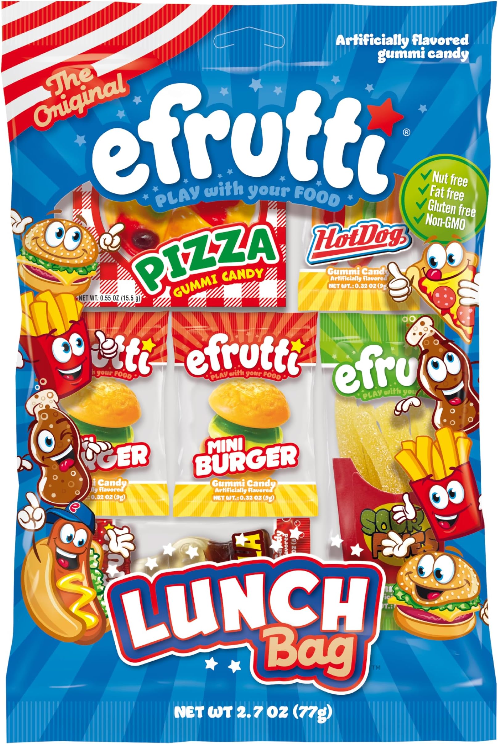 eFrutti Gummi Candy Lunch Bag 2.7 oz The Original