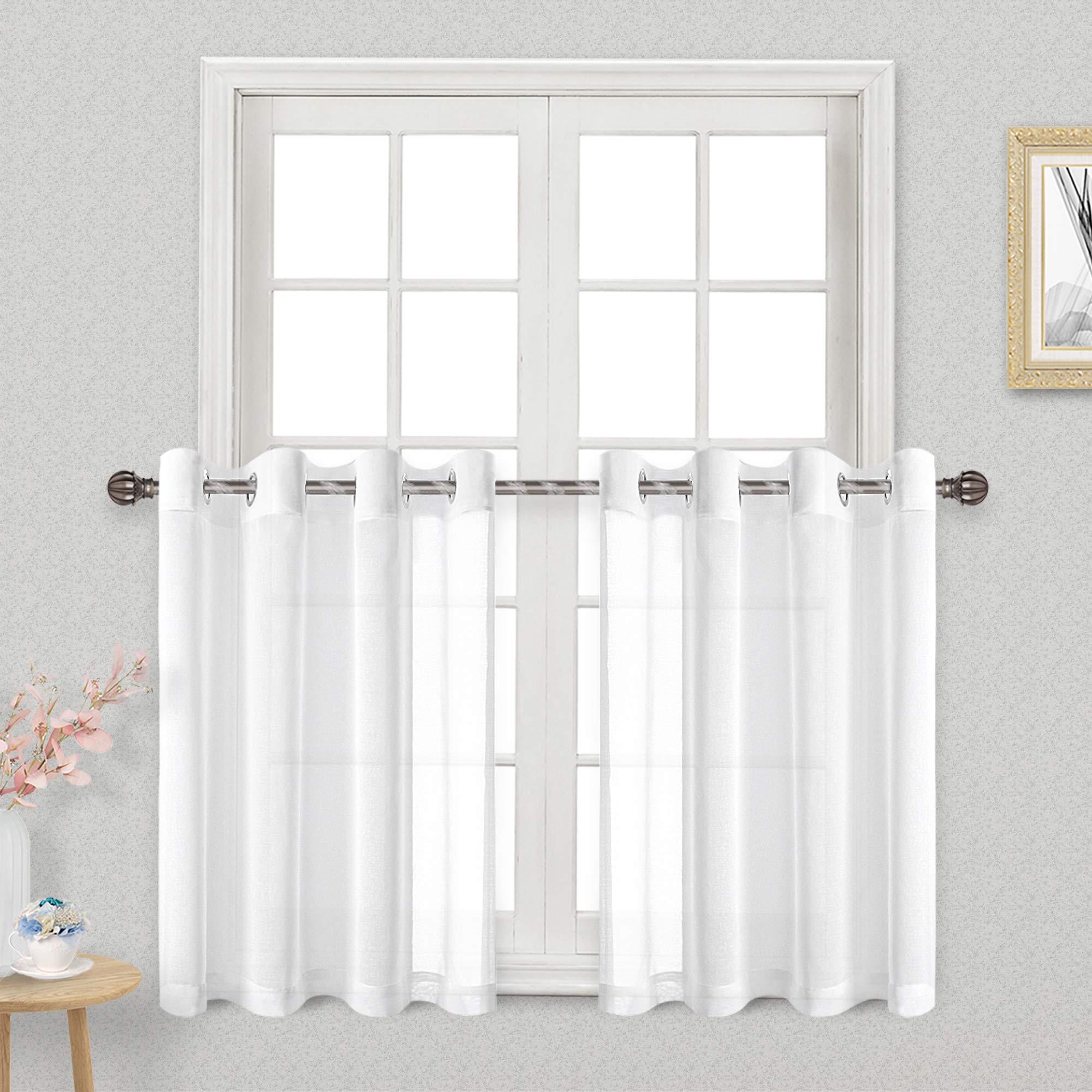 White Grommet Cafe Curtains Curtains & Drapes 2023