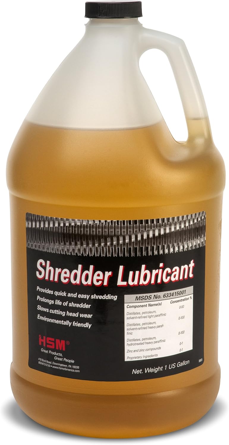 HSM 315 Shredder Oil Bottle 1 Gallon Paper Shredders