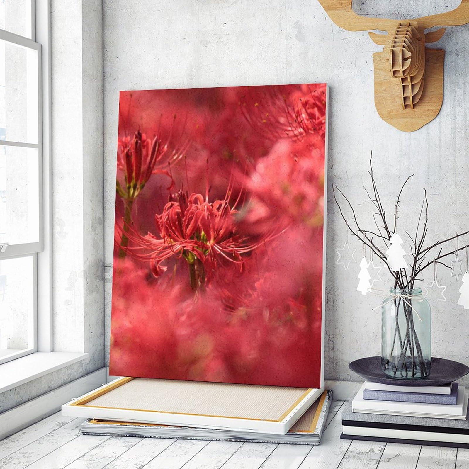 厚油彩　彼岸花　肉筆画　絵画 油絵 油彩 油彩画 絵 絵画 【彼岸花】F20号 | HIROSHI1990