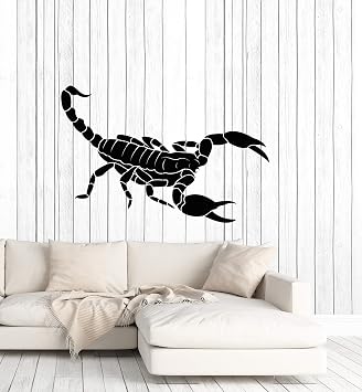 WallStickers4ever Vinyl Wall Decal Scorpion Animal Venom Desert Predator Stickers Mural Large Decor g3275 Black