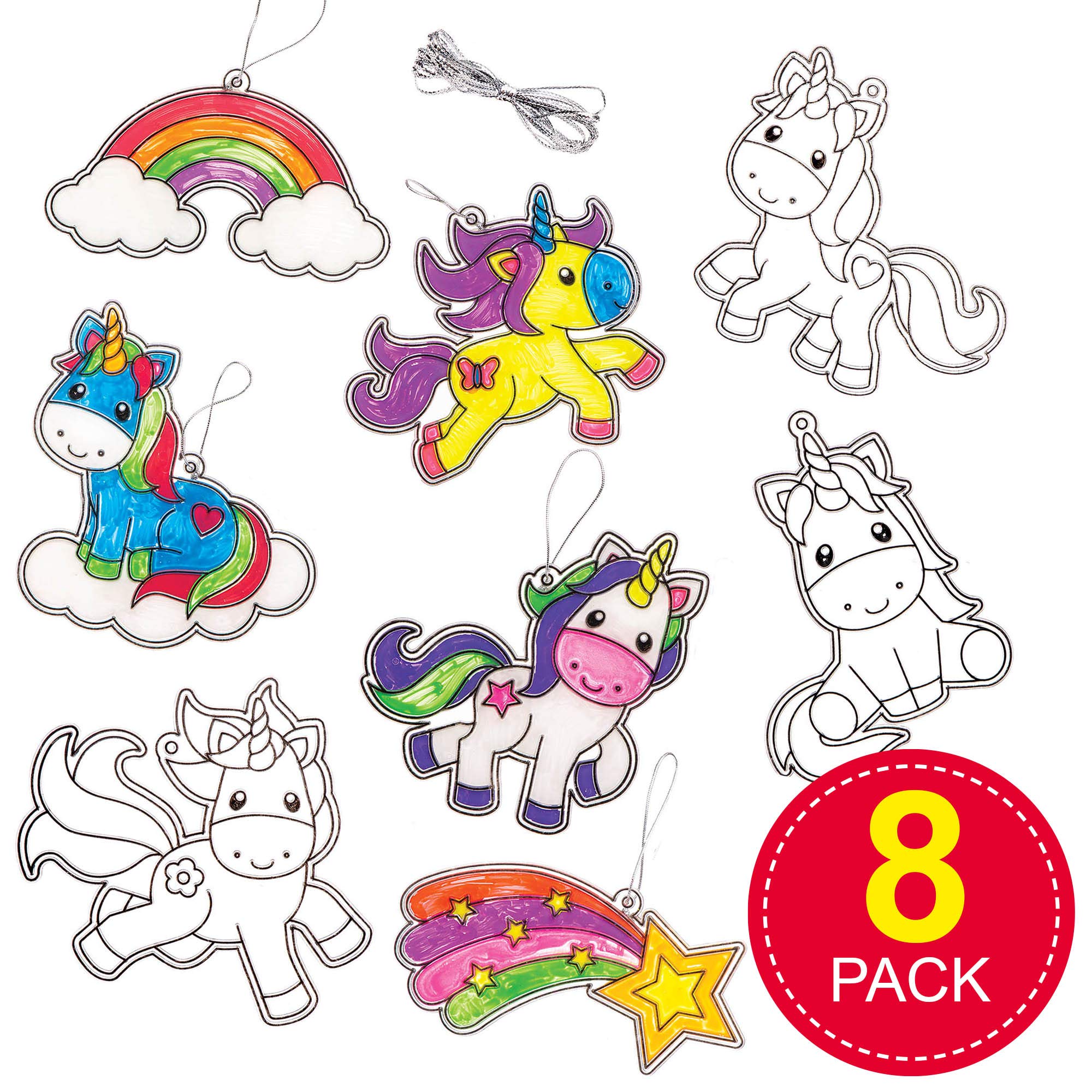 Baker Ross Suncatcher-Bastelsets Einhorn – Produktbeschreibung
