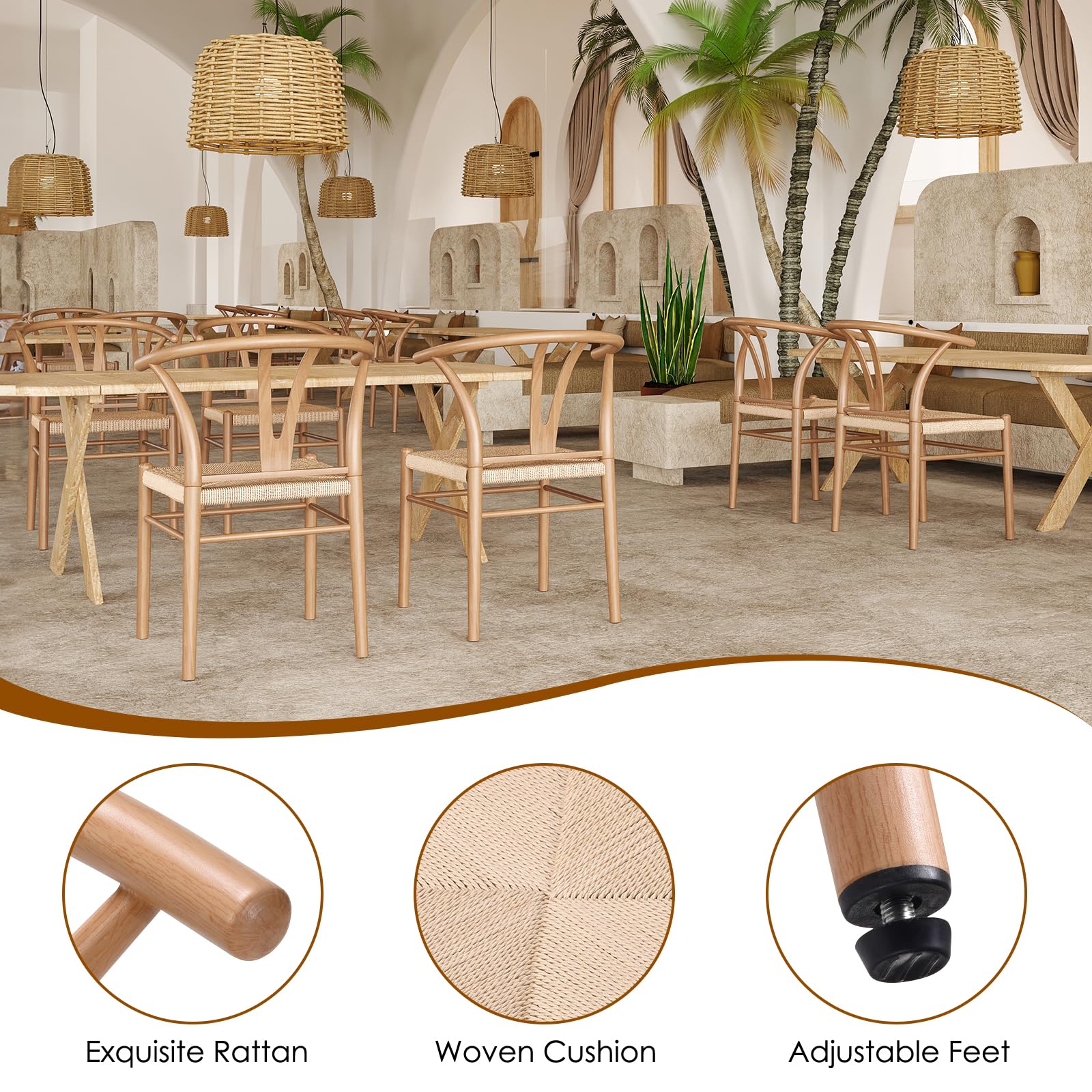 Amazon.com - Mid Century Modern Metal Wishbone Dining Room