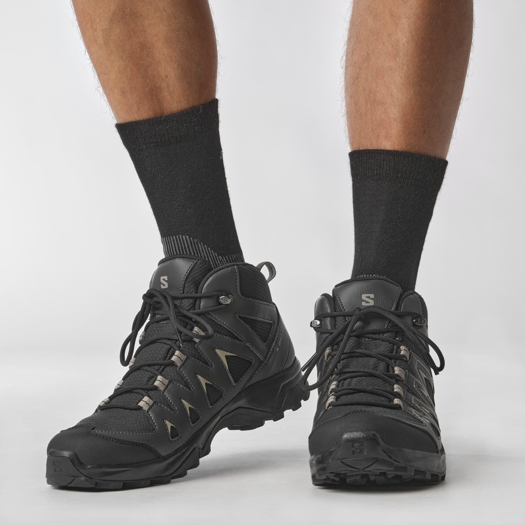 Salomon X Braze Mid Gore-Tex Chaussures Imperméables d'extérieur pour Homme Caractéristiques essentielles pour la randonnée Look sportif Polyvalence
