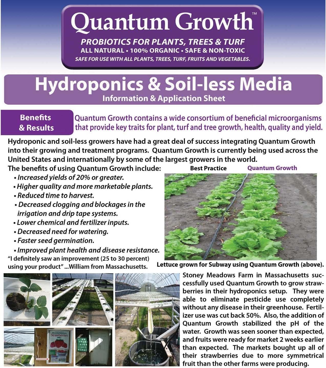 Quantum Growth Organic Total Plant and Soil Probiotic 1 Gallon