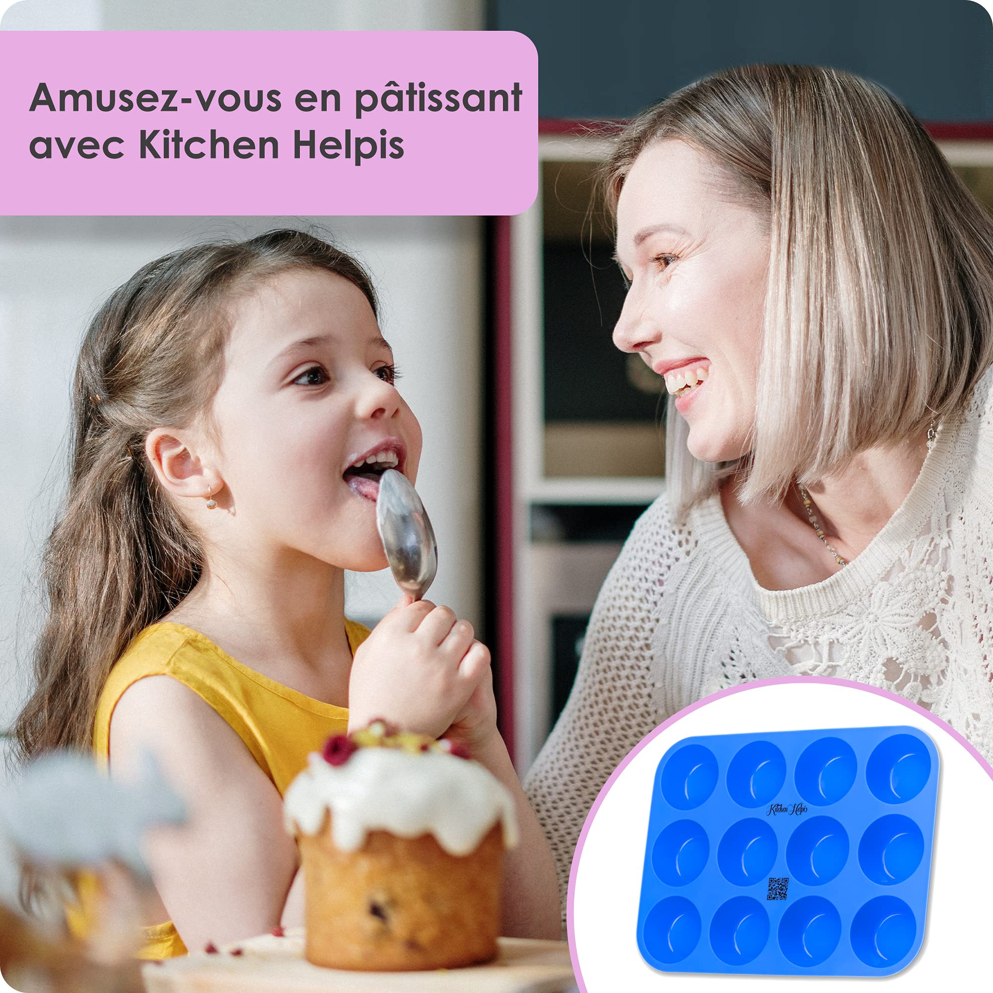 Kitchen Helpis® Moule Silicone, Lot De 2, 12 Pièces, Moule | WhichOne