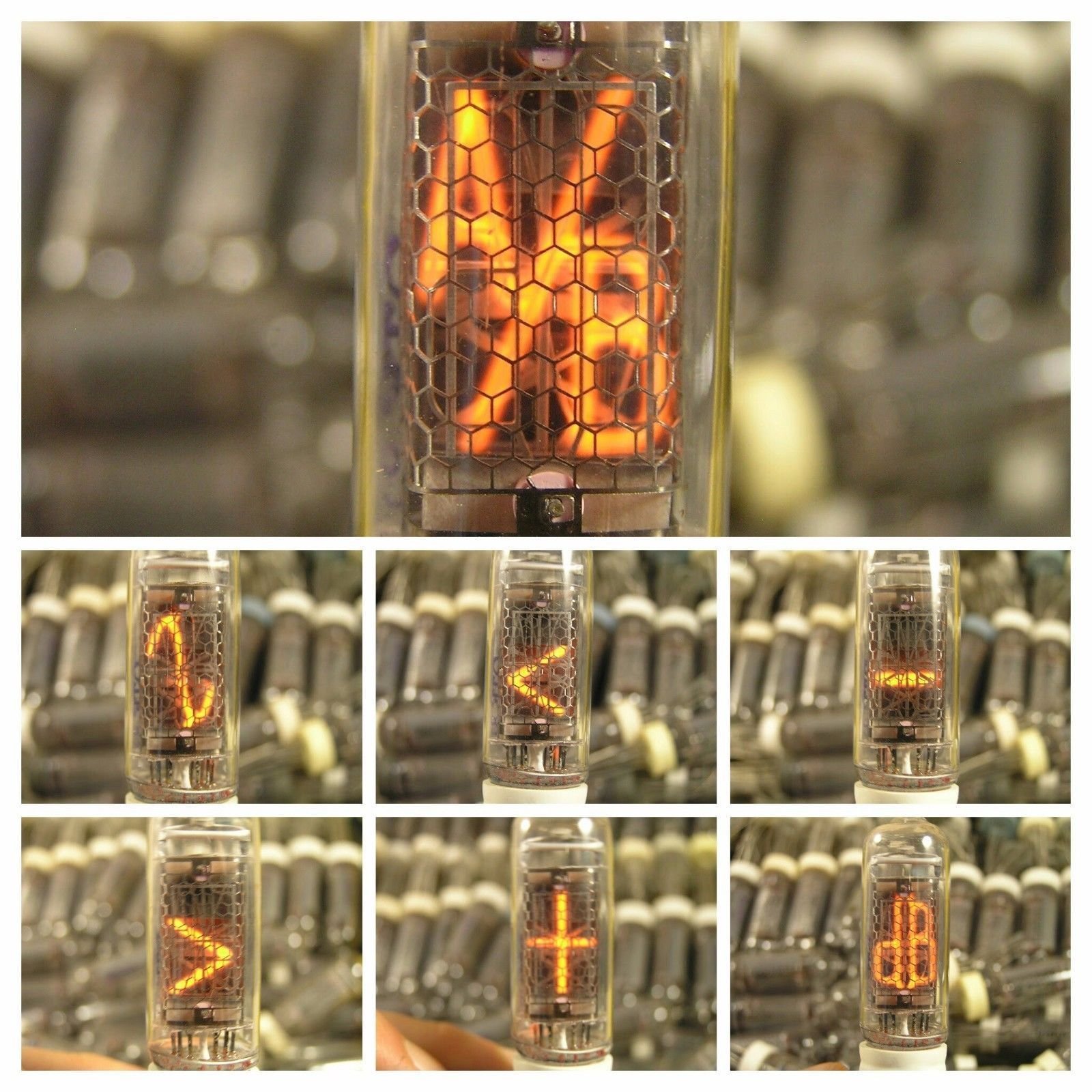 6 PCS/LOT Symbol Vintage NEON Nixie Tube IN-19A IN-19B IN-19V NOS