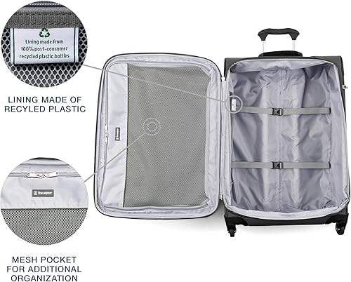 Miniatura 4 de Travelpro Maxlite 5 - Juego de 2 piezas de equipaje de mano de tela, expandibles con 4 ruedas giratorias, bolso blando para debajo del asiento,