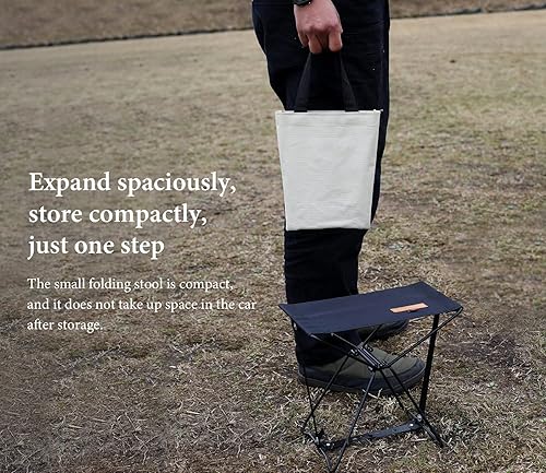 Miniatura 6 de Smore Taburete de camping compacto de hierro taburete plegable portátil compacto instalación en un solo paso tela Oxford 600D ligero y resistente