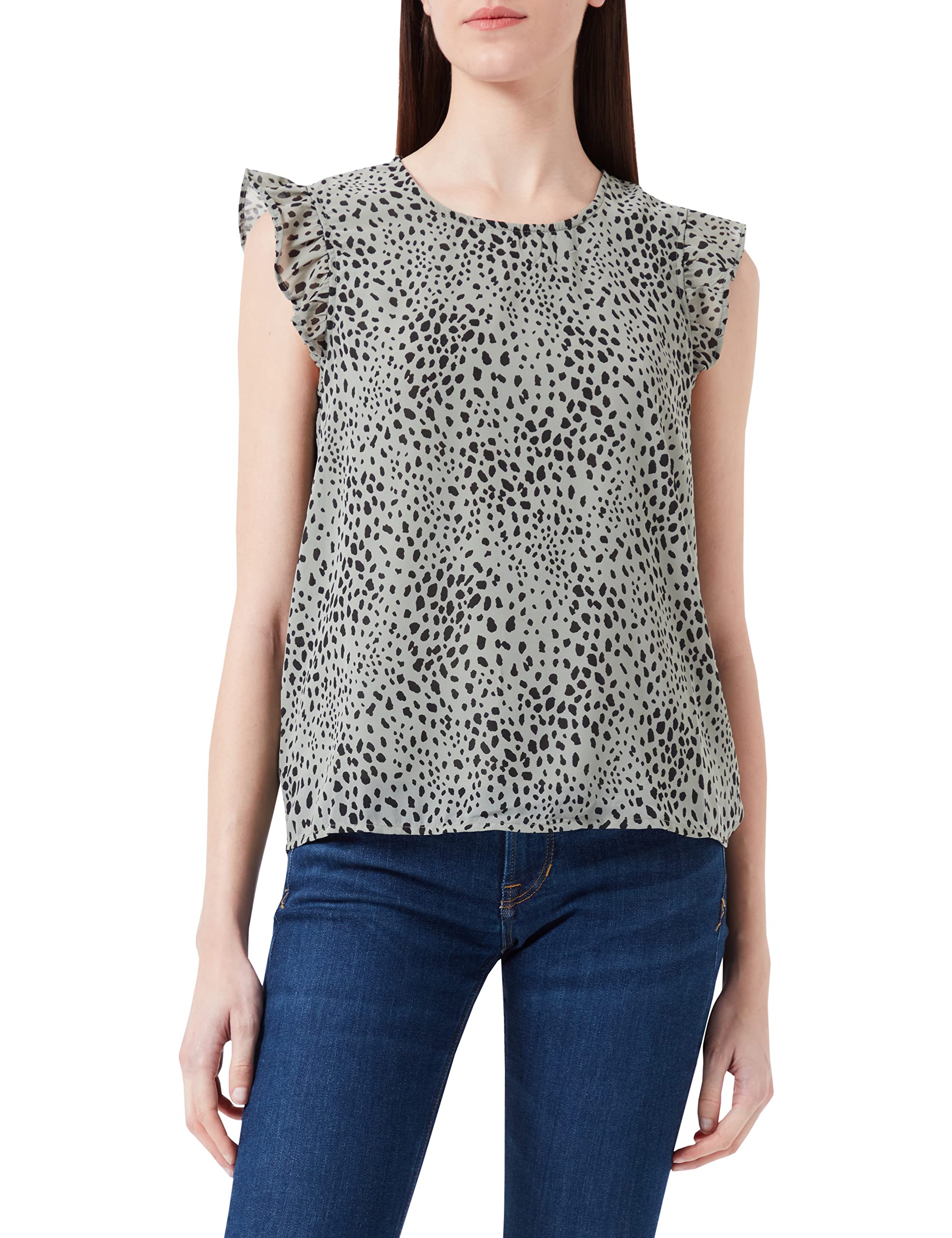 Only Onlann Star S/L Frill Top Noos Ptm Blusas para Mujer