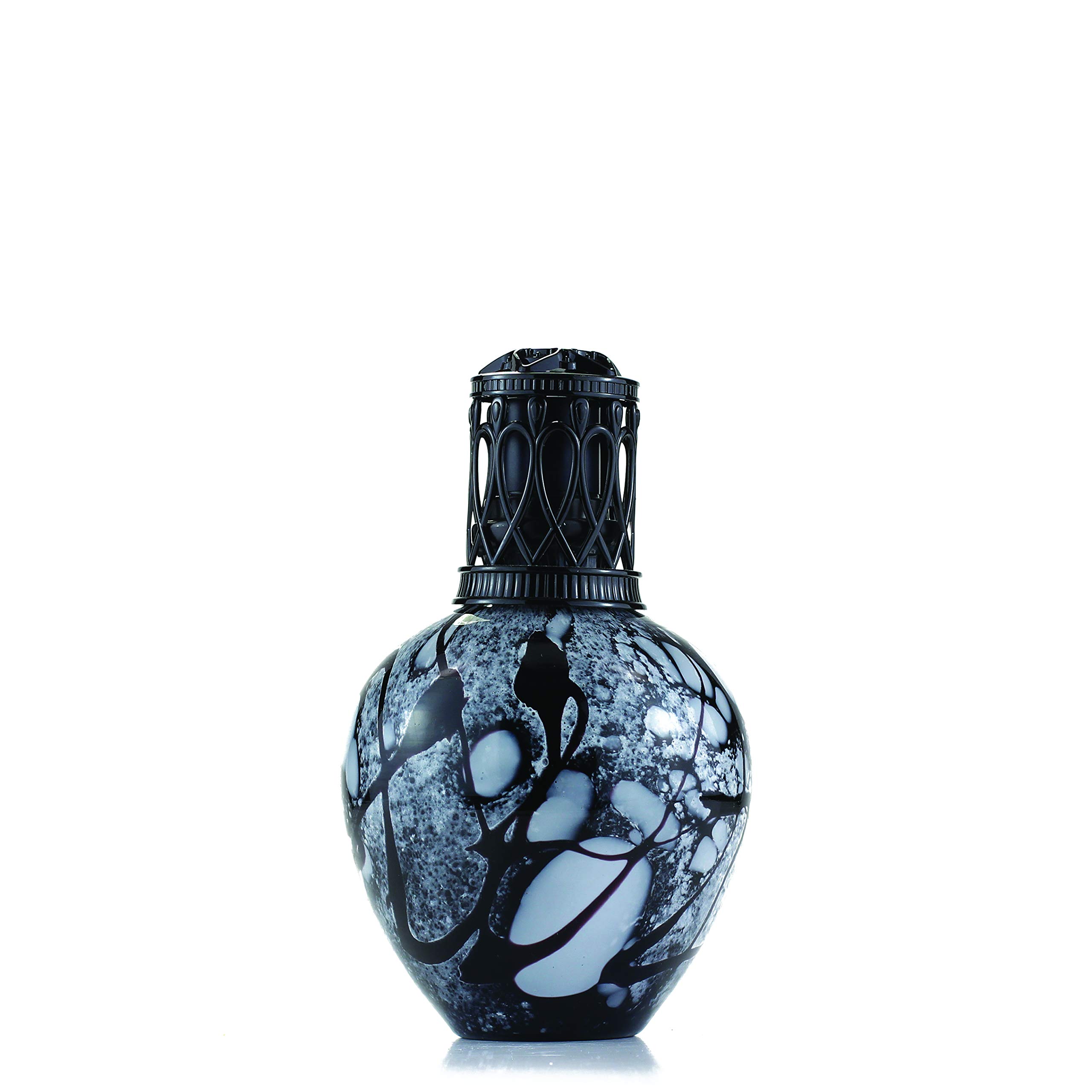 Asleigh & Burwood Duża lampa zapachowa ze szkła Black Marble