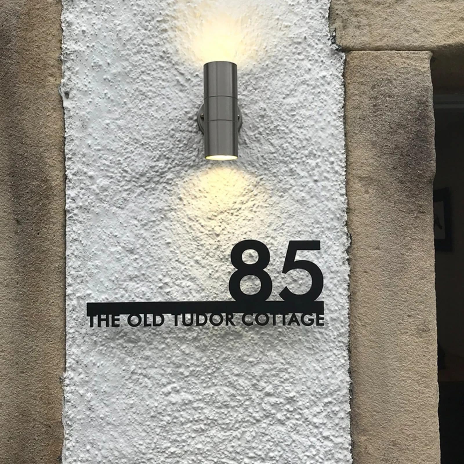 Placa personalizada y moderna para número de casa, señal para puerta, personalizable, flotante, acrílica, letras 3D, nombre de calle, placa de dirección, para exteriores, arte de pared, números de