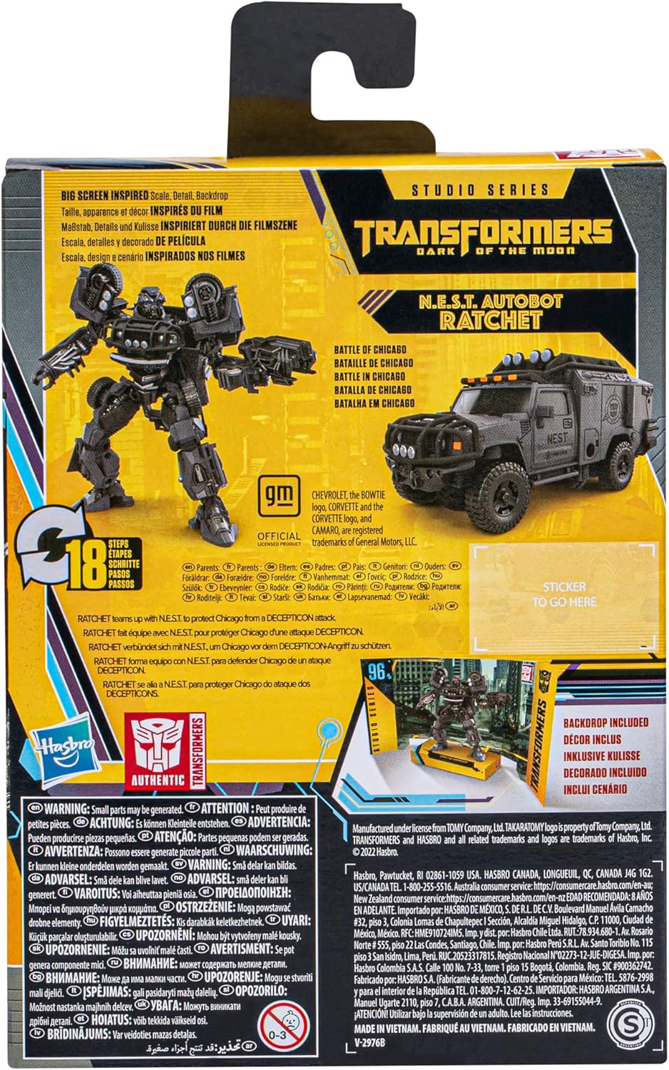 Hasbro,Transformers Studio Series 96 Buzzworthy Bumblebee N.E.S.T. Autobot Ratchet Deluxe Action Figure
